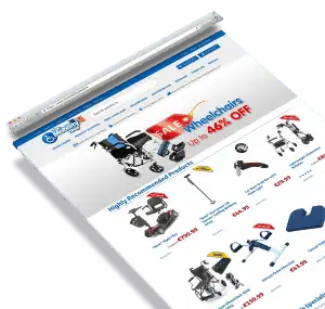 The Mobility Shop 3D Browser Mockup
